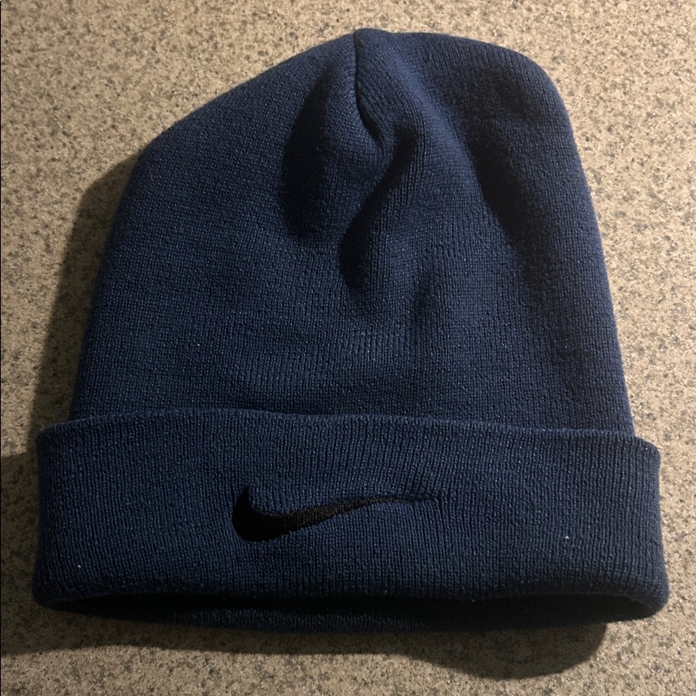 Nike Dark Blue Knit Beanie